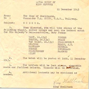 King Neptune's Orders -1943