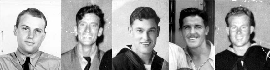 Moses Hubbard-Lt(jg), W. Northey-BM1c, J. Mart-BM2c