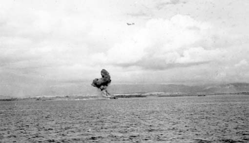 USS PORCUPINE is Hit