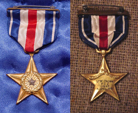 Silver Star Awarded J. M. Cross - FC2c